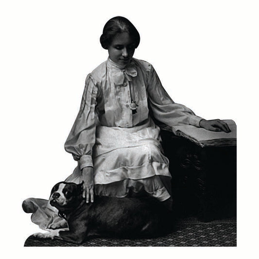 Helen Keller Kneeling Cardboard Cutout