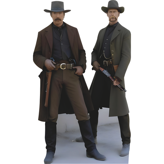 Wyatt Earp and Doc Holiday Cardboard Cutout