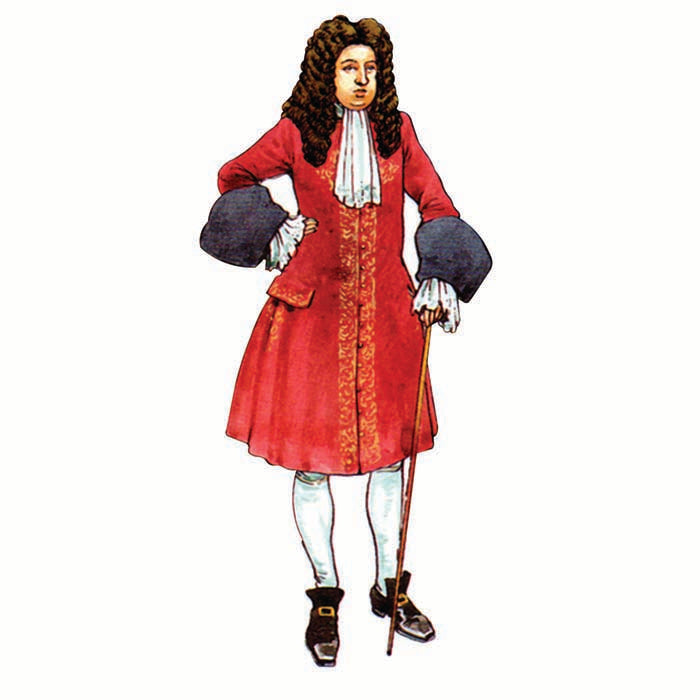 King George I Illustration Cardboard Cutout