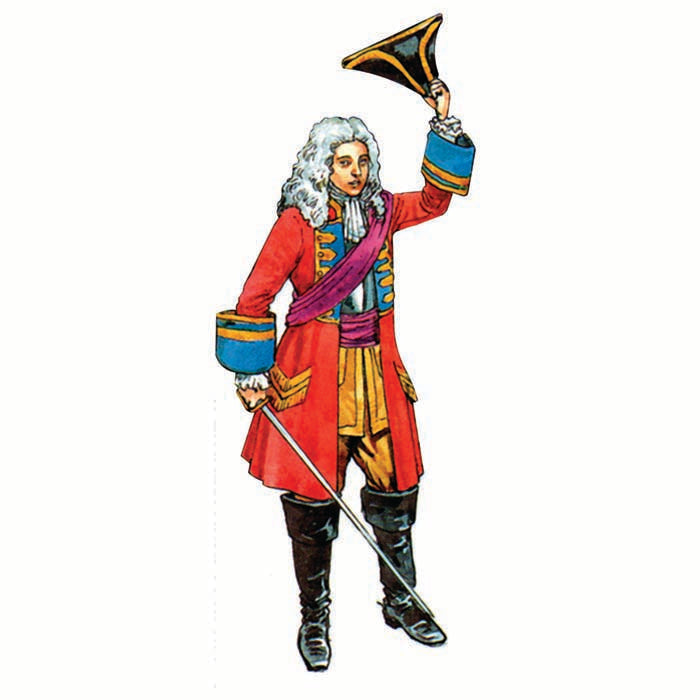 King George II Illustration Cardboard Cutout