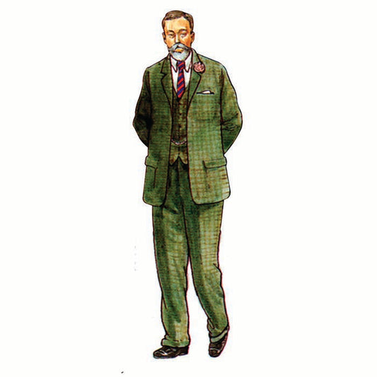 King George V Illustration Cardboard Cutout