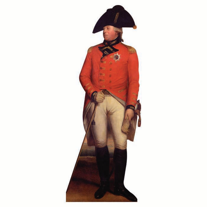 King George III Military Cardboard Cutout