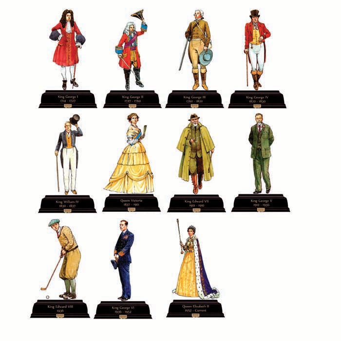 Kings and Queens 1714-Current Cardboard Cutout