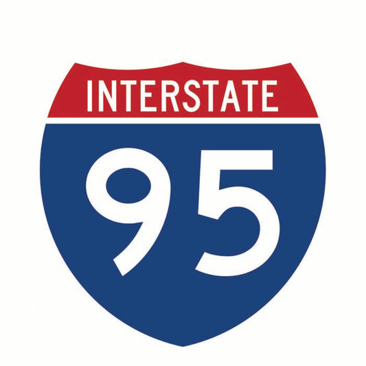 I-95 Sign Cardboard Cutout