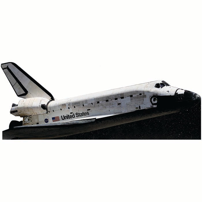 Space Shuttle Flying Cardboard Cutout