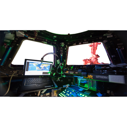 International Space Station ISS Cupola Observatory Module Inside Cardboard Cutout