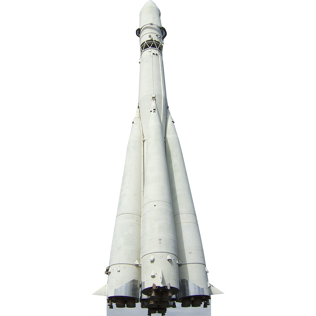 Vostok Russian Soviet Space Rocket Cardboard Cutout