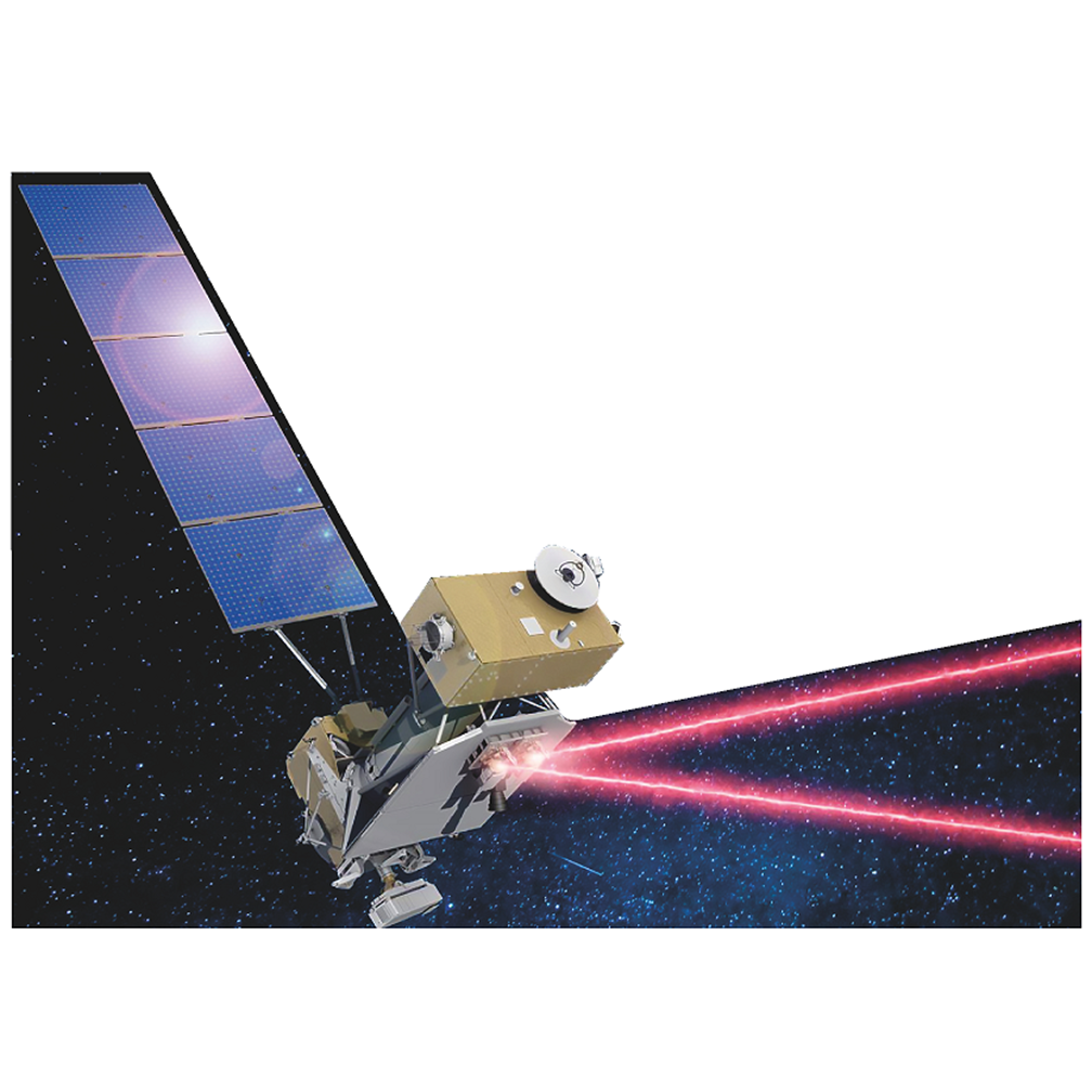 NASA Laser Communications Relay Demonstration Satellite Cardboard Cutout
