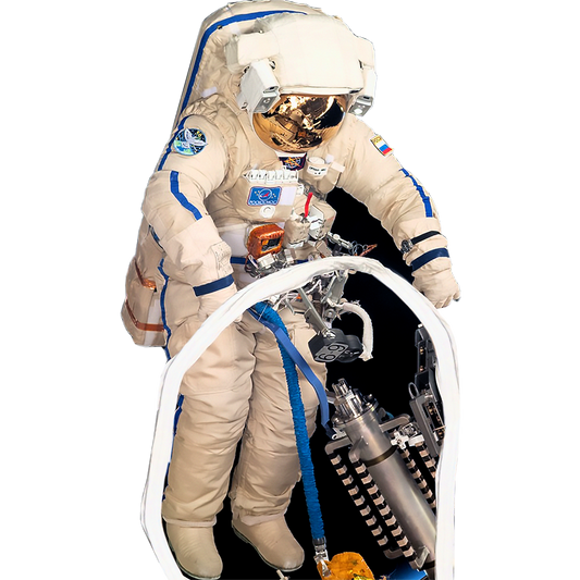 Roscosmos Russian Cosmonaut Astronaut Spacewalk ISS Cardboard Cutout