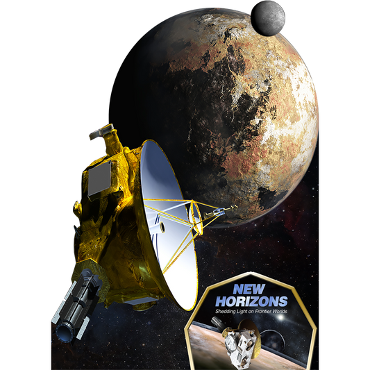New Horizons Mission Pluto Flyby Cardboard Cutout