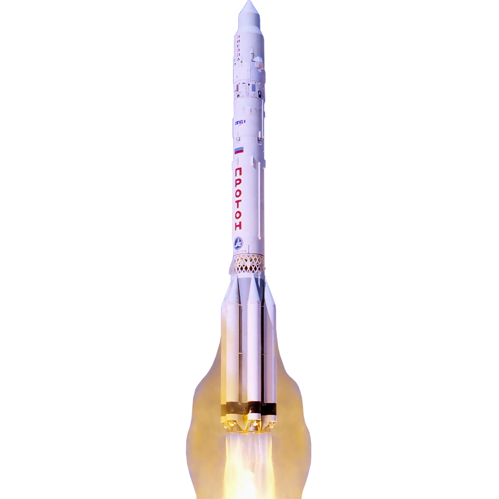 Soviet Proton Russian Space Race Rocket Launch Cardboard Cutout