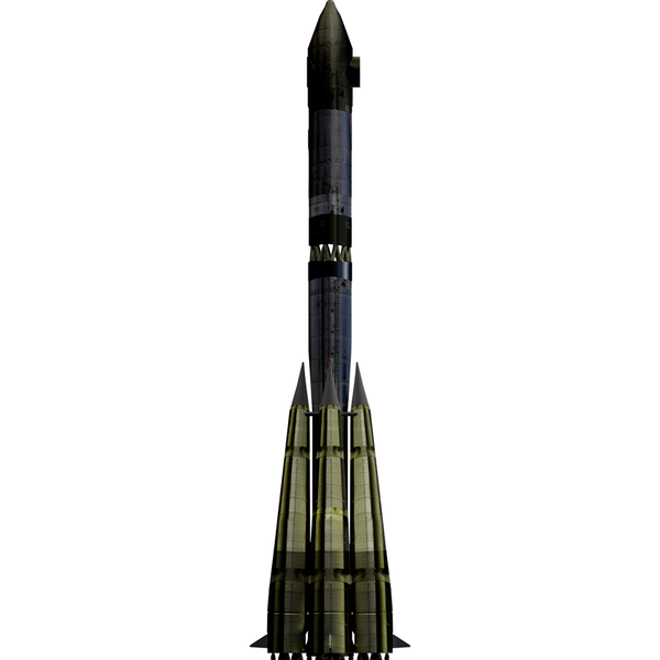 Voskhod Soviet Rocket Cardboard Cutout