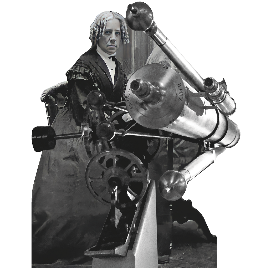 Maria Mitchell First Female Astronomer Telescope Cardboard Cutout