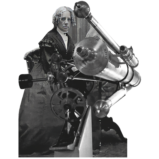 Maria Mitchell First Female Astronomer Telescope Cardboard Cutout