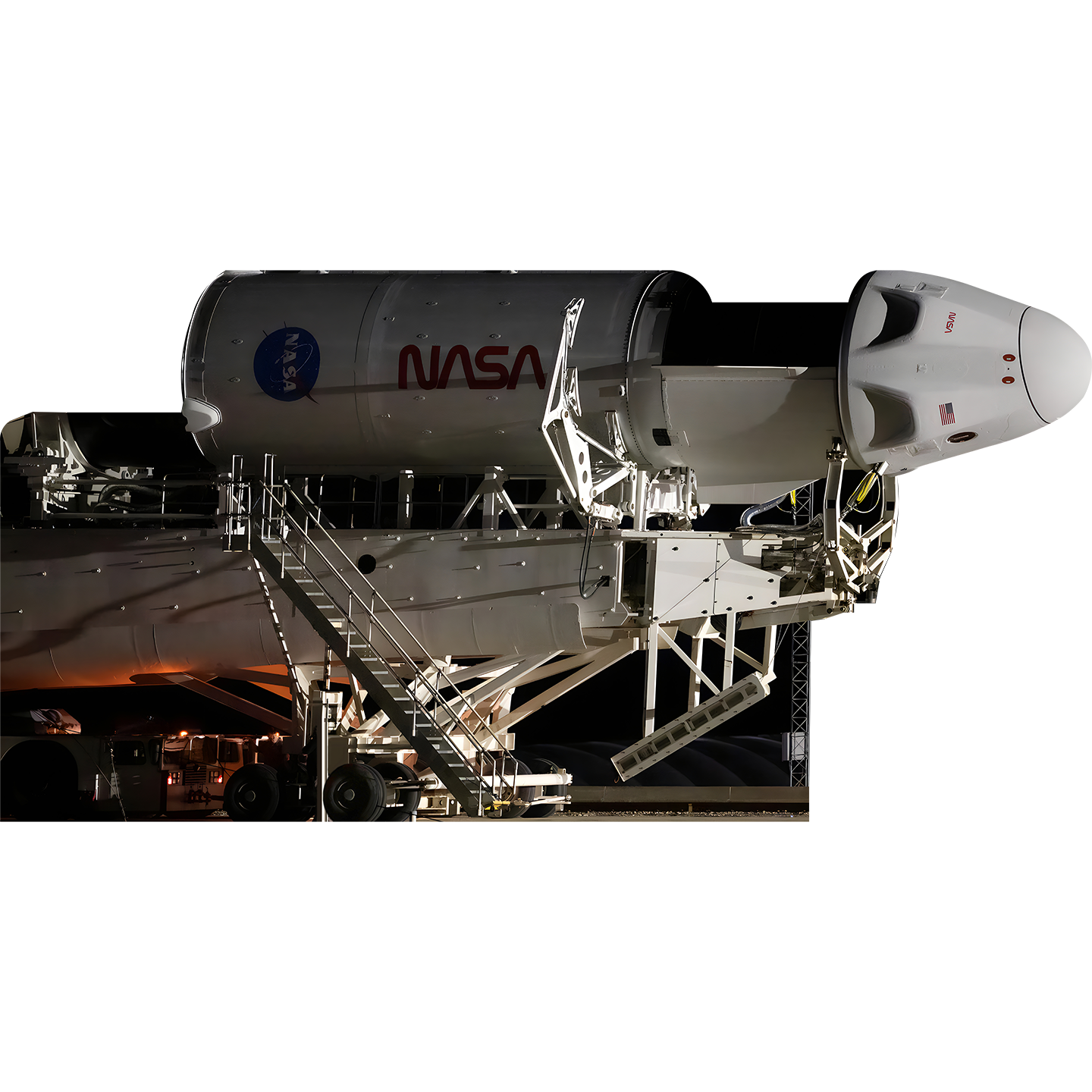 NASA SpaceX Crew 5 Falcon 9 Dragon Cardboard Cutout