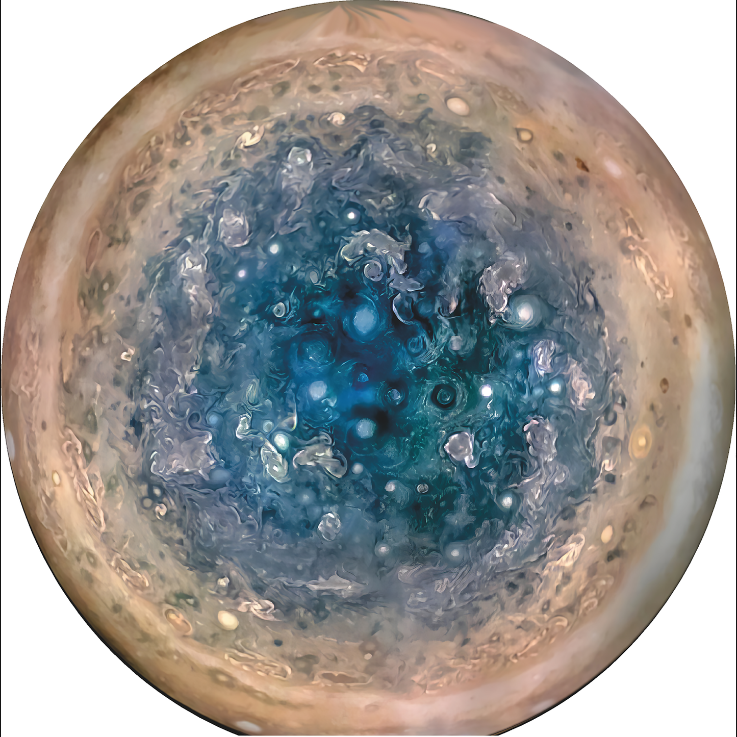 Jupiter South Pole NASA Cardboard Cutout