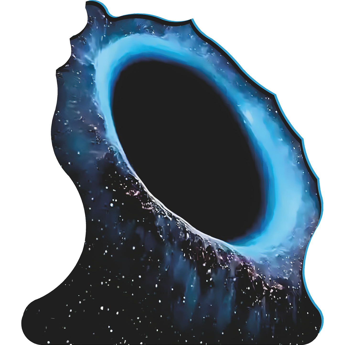 Blue Black Hole Space Astronomy Cardboard Cutout