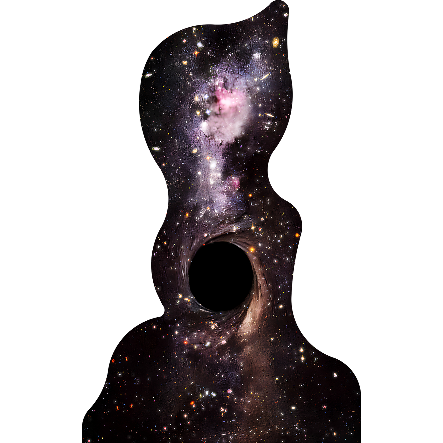 Black Hole Vertical Swirl Cardboard Cutout