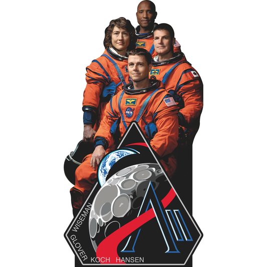 Artemis II NASA Moon Mission Landing Crew Cardboard Cutout