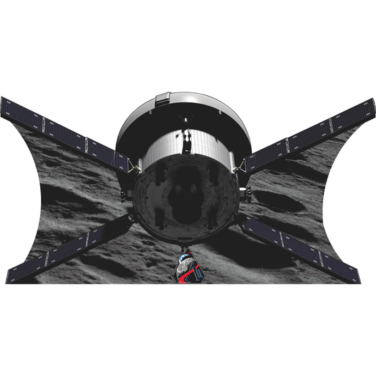 Artemis II Mission Orion Spacecraft Lunar Orbit Cardboard Cutout