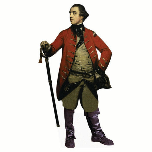 General John Burgoyne Cardboard Cutout
