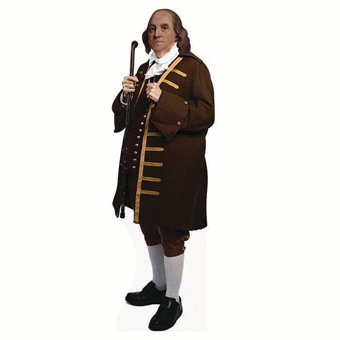 Ben Franklin Cardboard Cutout