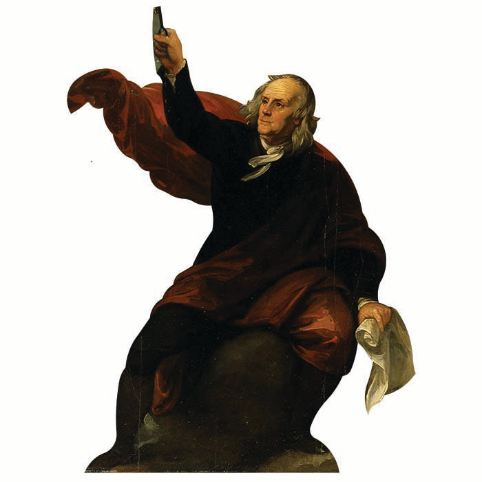 Benjamin Franklin Cardboard Cutout