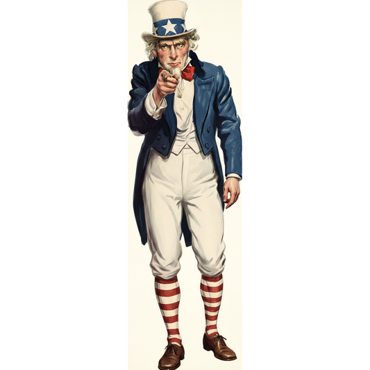 Uncle Sam Wants You for US Army Cardboard Cutout