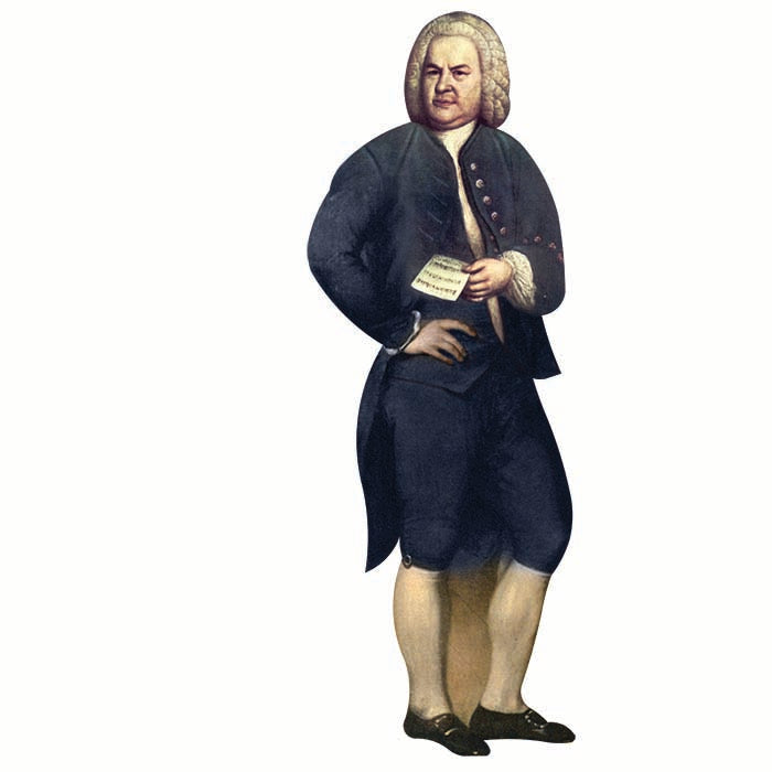 Johann Sebastian Bach Cardboard Cutout