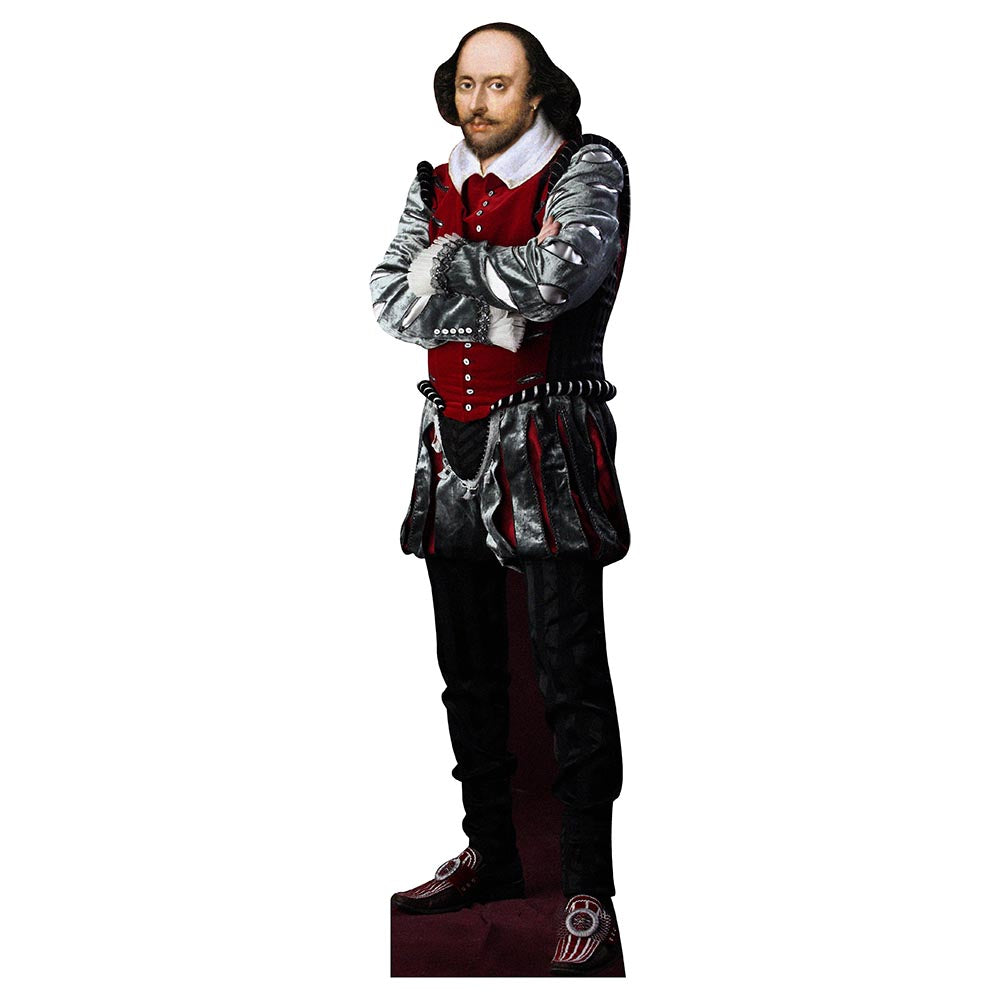 William Shakespeare Theater Garb Cardboard Cutout