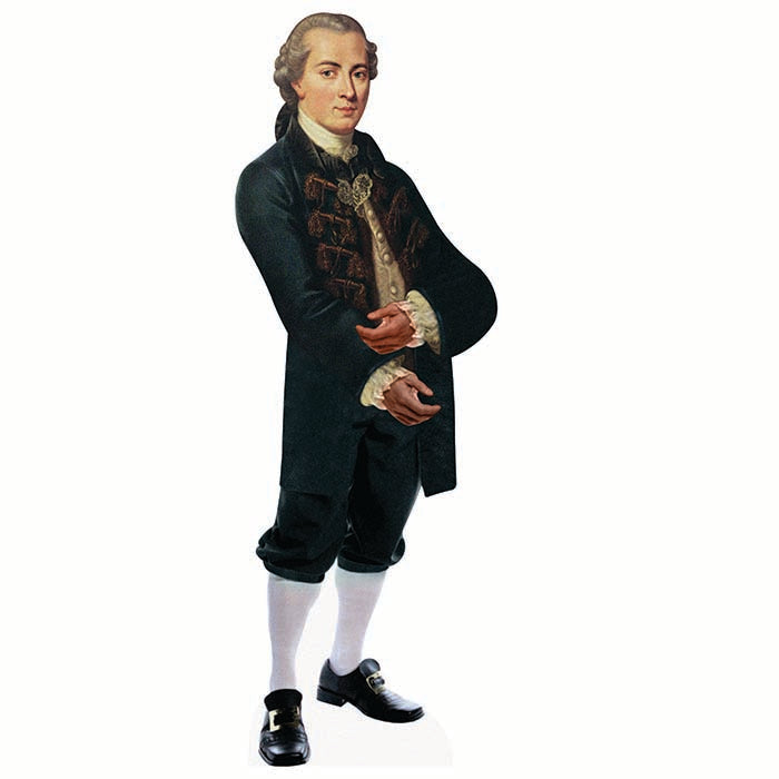 Immanuel Kant Cardboard Cutout