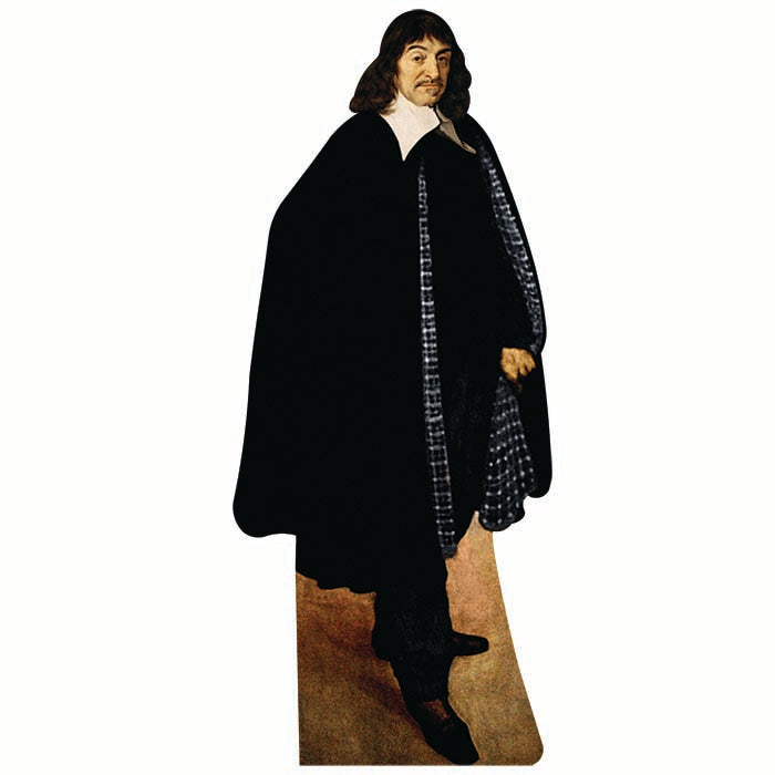 Rene Descartes Cardboard Cutout