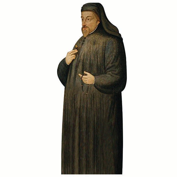 Geoffrey Chaucer Cardboard Cutout