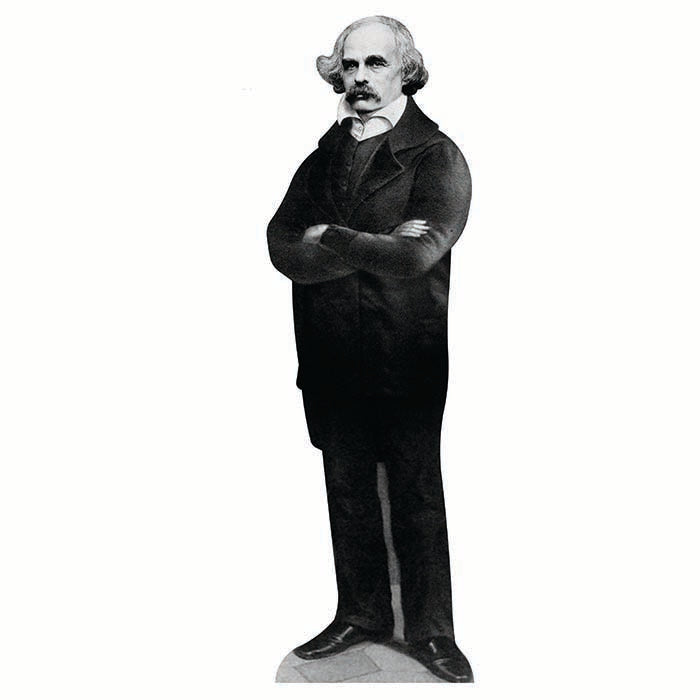 Nathaniel Hawthorne Cardboard Cutout