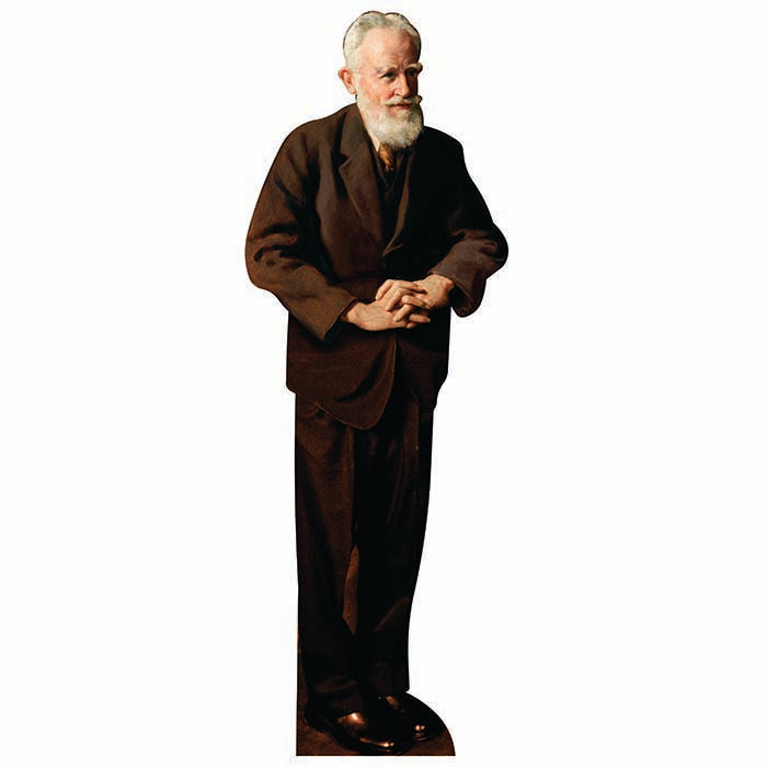 George Bernard Shaw Cardboard Cutout
