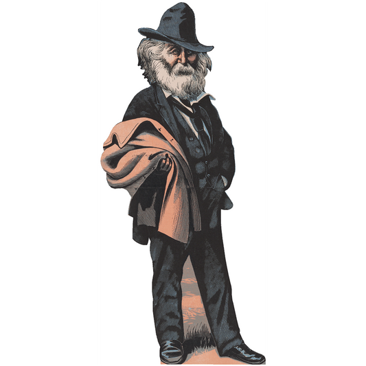 Walt Whitman caricature Cardboard Cutout