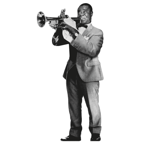Louis Louie Armstrong Satchmo Cardboard Cutout