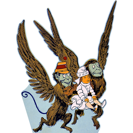 Wizard of Oz Winged Monkeys and Dorothy 1990 May 17 Cardboard Cutout