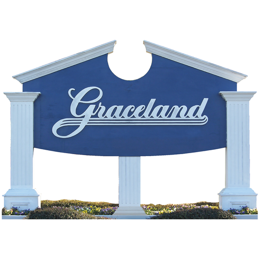 Graceland Sign at Elvis Boulevard Memphis Tennessee Cardboard Cutout