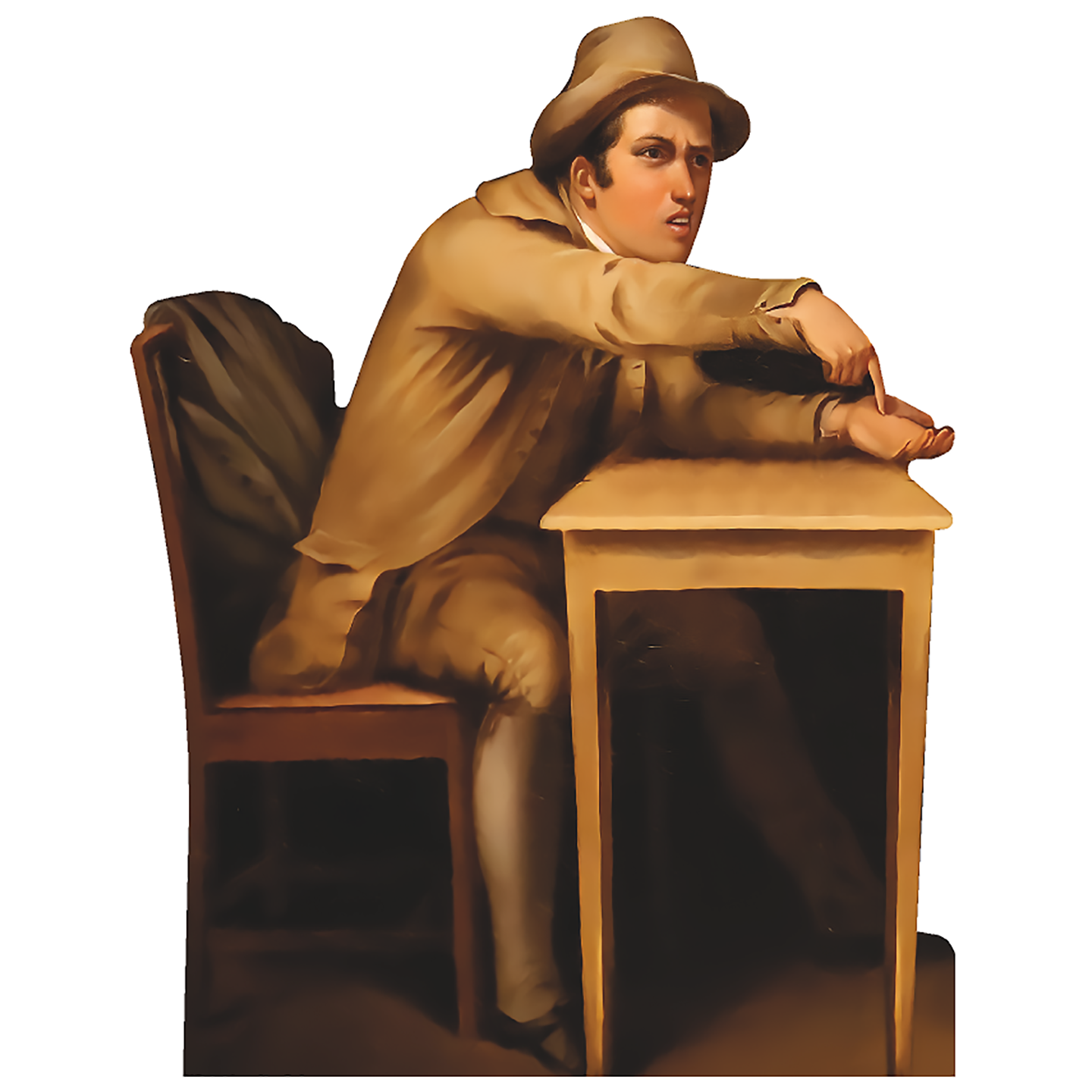 Angry Man Pointing At Hand Meme Cardboard Cutout