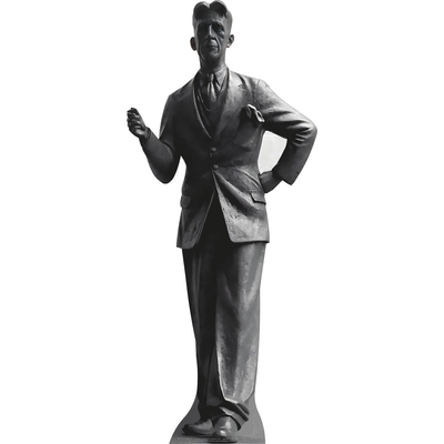 George Orwell Statue Cardboard Cutout