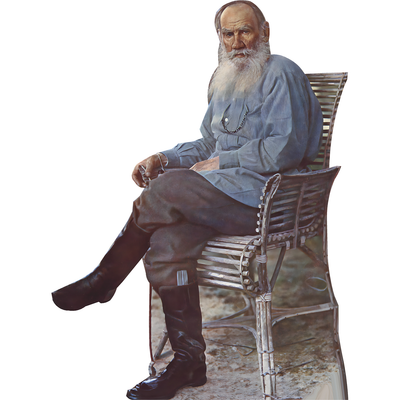 Leo Tolstoy Sitting Cardboard Cutout