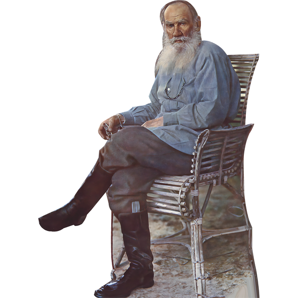 Leo Tolstoy Sitting Cardboard Cutout