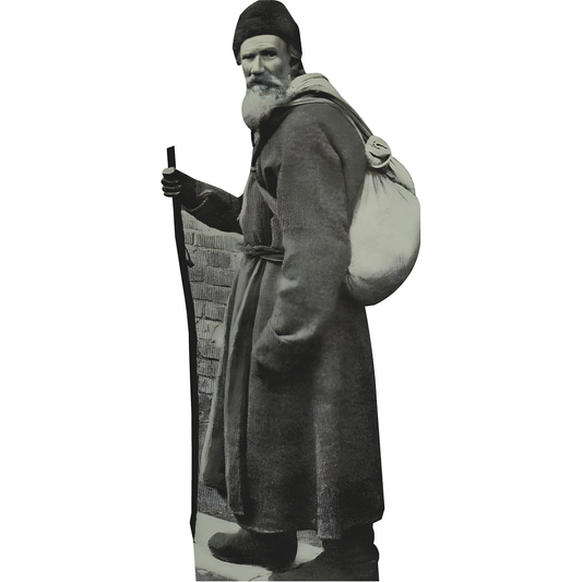 Leo Tolstoy with Cane Cardboard Cutout