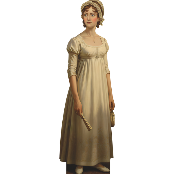 Jane Austen Full Color Portrait Cardboard Cutout