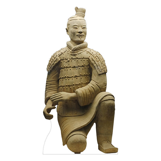 Terracotta Warrior Crouching Cardboard Cutout