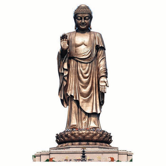 Grand Buddha at Ling Shan Cardboard Cutout