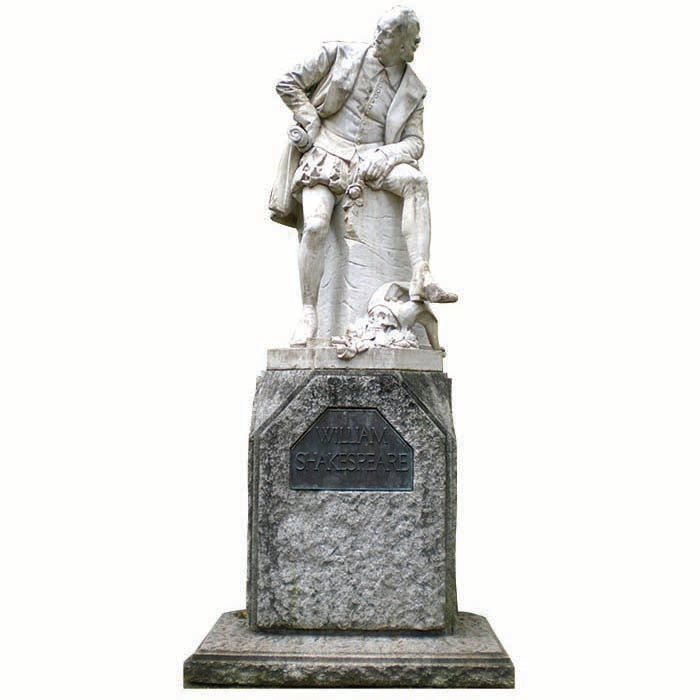 William Shakespeare Sitting Statue Cardboard Cutout