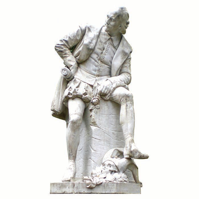 William Shakespeare Statue Cardboard Cutout