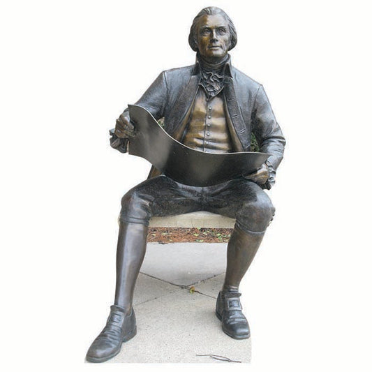 Thomas Jefferson Sitting Statue Cardboard Cutout